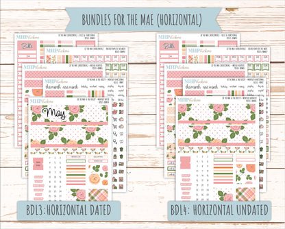 MAY 2026 Stickers for the Mae & Kristy Laurel Denise Planners "Roses" || BB