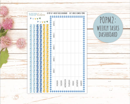 APRIL 2026 Stickers for The Jo, Laurel Denise Planner (Formerly Pop-Up Planner) "Bee's Knees Flowers" || POP