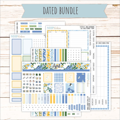 APRIL 2026 Stickers for The Jo, Laurel Denise Planner (Formerly Pop-Up Planner) "Bee's Knees Flowers" || POP