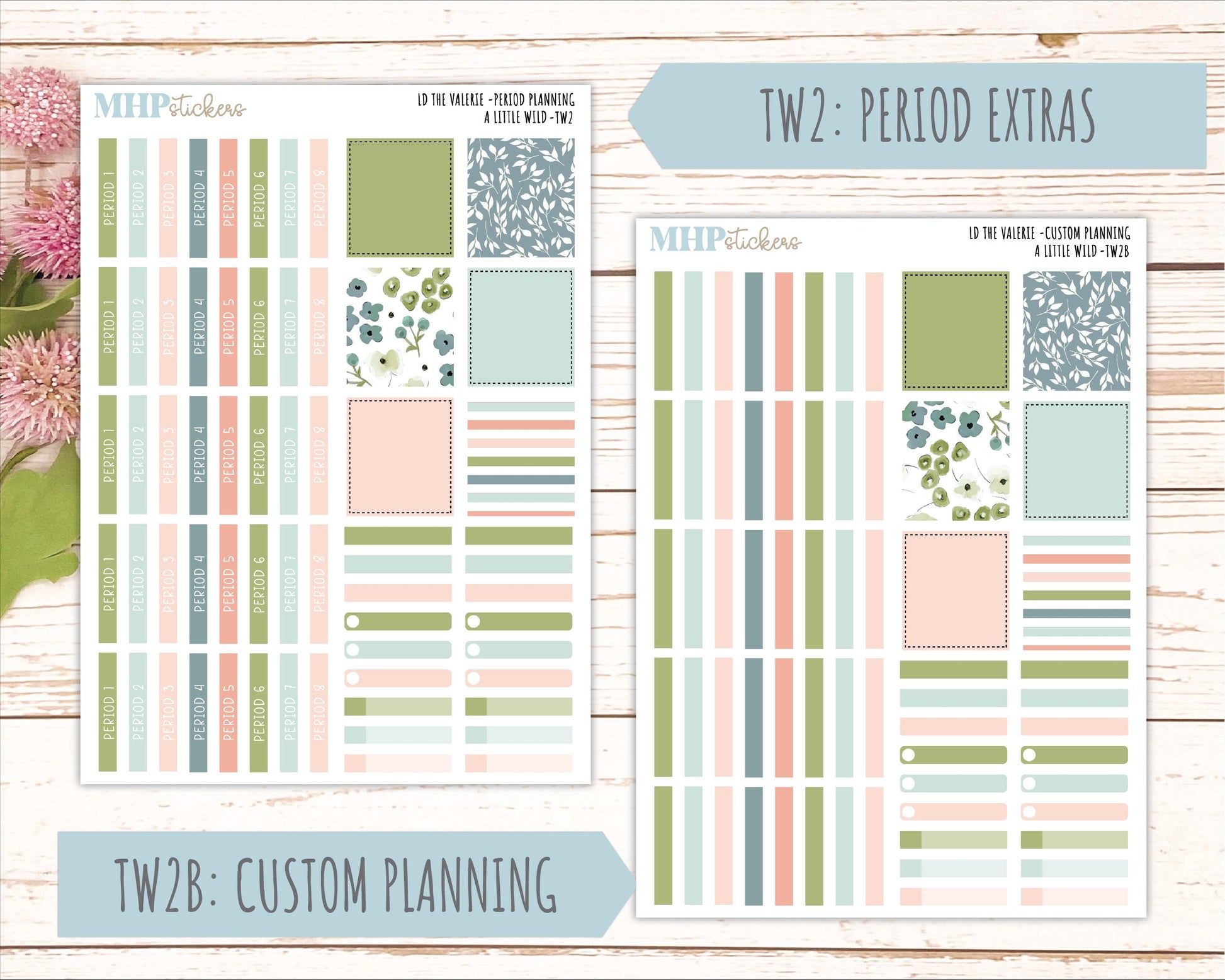 MAY Stickers for The Valerie Laurel Denise Planner "A Little Wild" || TC