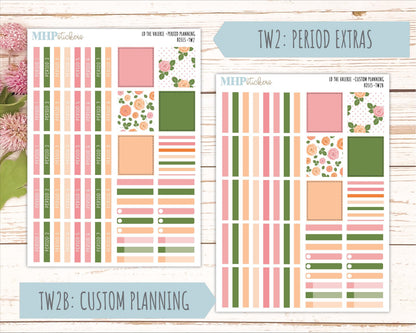 MAY Stickers for The Valerie Laurel Denise Planner "Roses" || TC