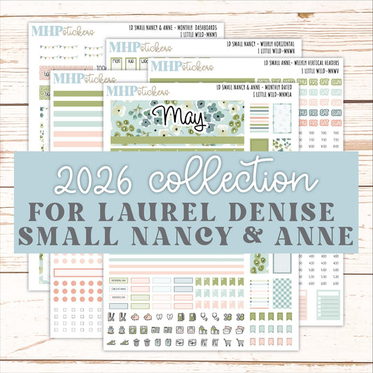 MAY 2026 Stickers for Small Nancy & Anne Laurel Denise Planners "A Little Wild" || MN