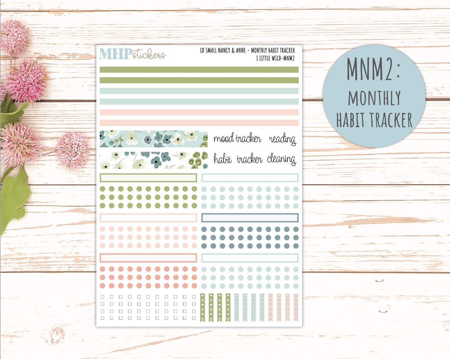 MAY 2026 Stickers for Small Nancy & Anne Laurel Denise Planners "A Little Wild" || MN