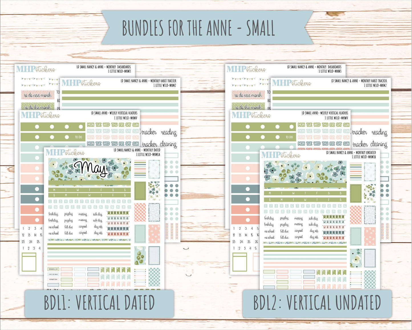 MAY 2026 Stickers for Small Nancy & Anne Laurel Denise Planners "A Little Wild" || MN