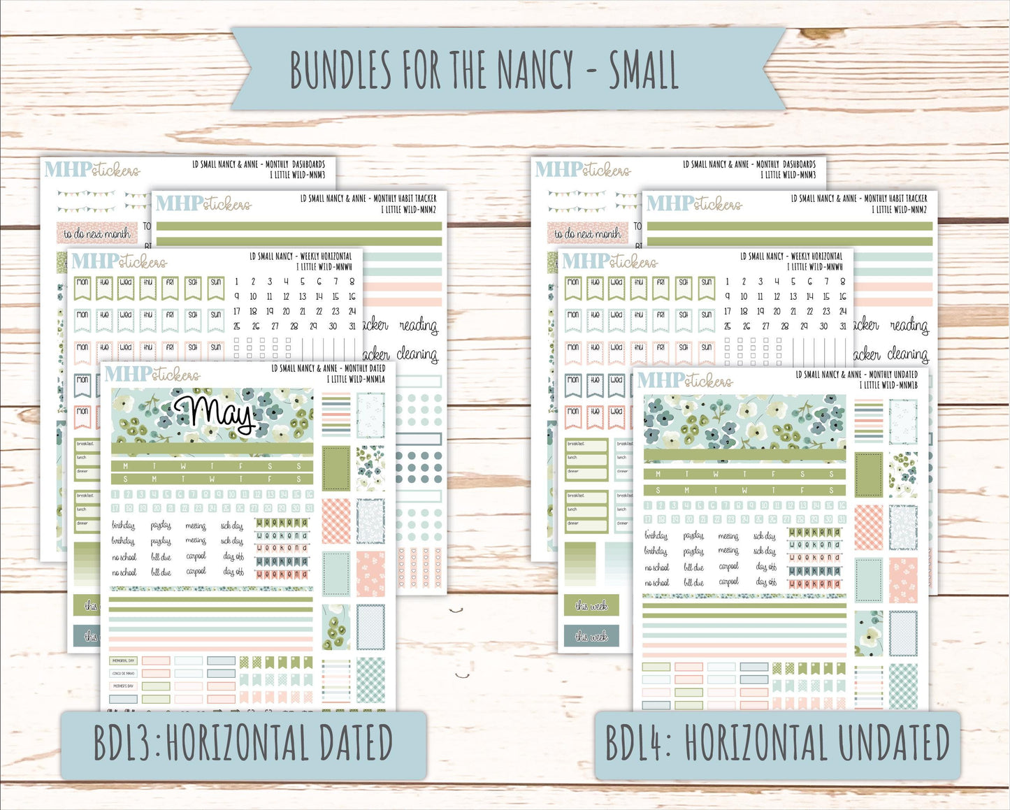 MAY 2026 Stickers for Small Nancy & Anne Laurel Denise Planners "A Little Wild" || MN