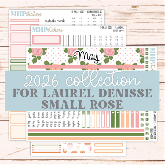 MAY 2026 Stickers for The Small Rose Laurel Denise Planner. "Roses" || MPP