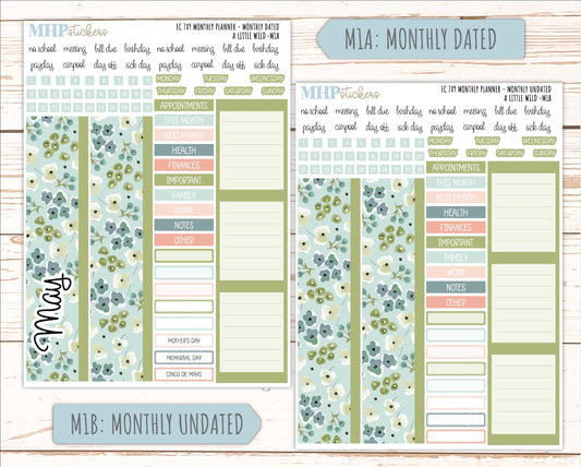 MAY Monthly Kit for 7x9 Erin Condren Planners. 2026 Collection "A Little Wild" || ECM