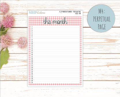 MAY Monthly Kit for 7x9 Erin Condren Planners. 2026 Collection "Roses" || ECM
