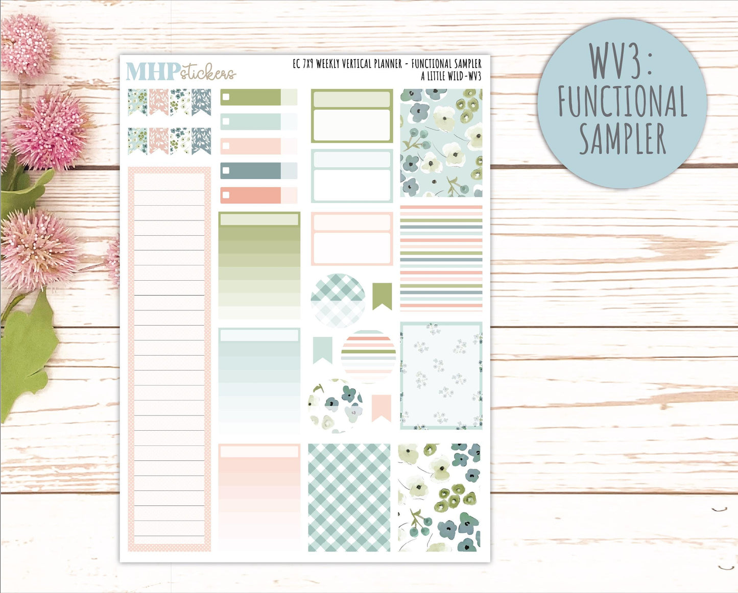 MAY Weekly Vertical Kits for 7x9 Erin Condren Planners. 2026 Collection "A Little Wild" || ECWV