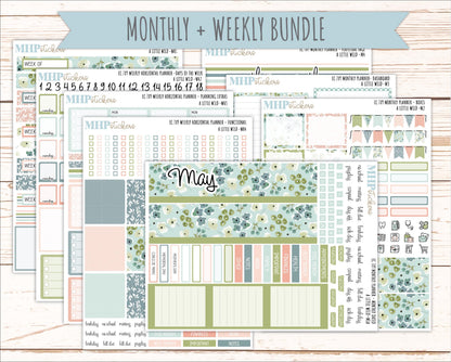 MAY Weekly Horizontal Planning Kit for 7x9 Erin Condren Planners. 2026 Collection "A Little Wild" || ECWH