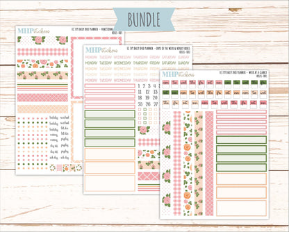 MAY Daily Duo Sticker Kit for 7x9 Erin Condren Planners. 2026 Collection "Roses" || ECDD