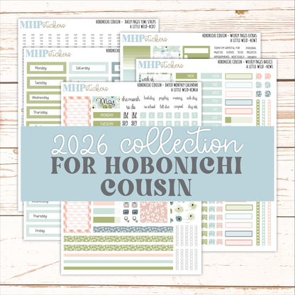 MAY 2026 Stickers for Hobonichi Cousin. A5 Planners "A Little Wild" || HC