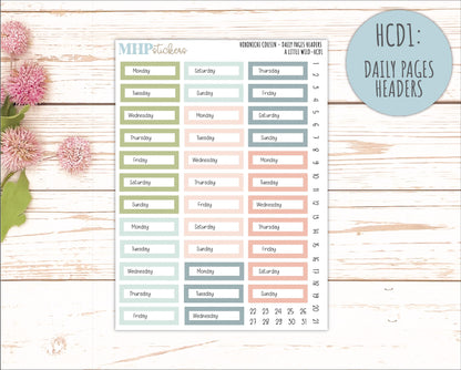 MAY 2026 Stickers for Hobonichi Cousin. A5 Planners "A Little Wild" || HC