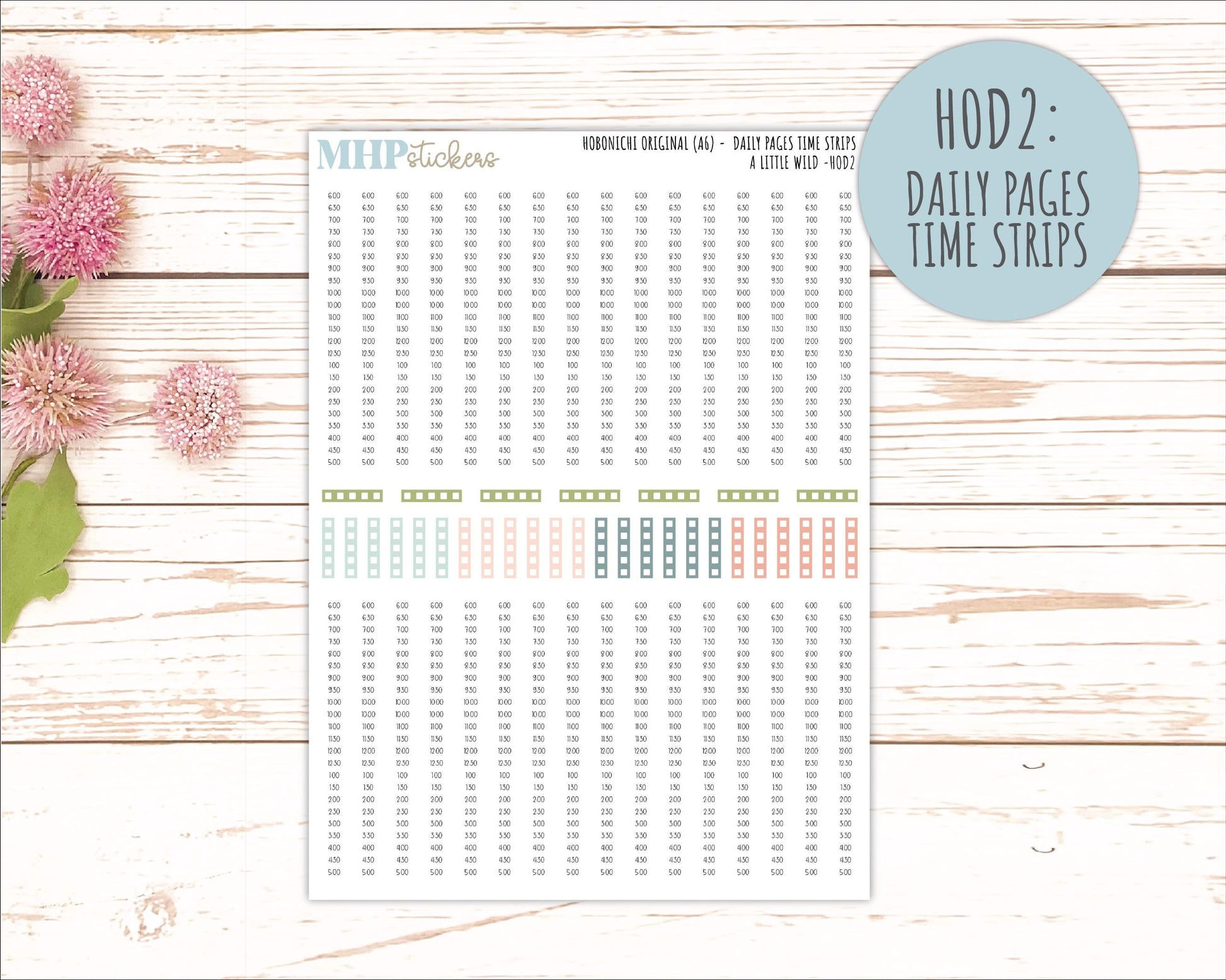 MAY 2026 Stickers for Hobonichi Techo Original. A6 Planners "A Little Wild" || HO