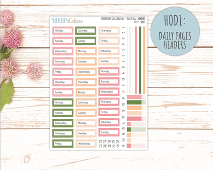 MAY 2026 Stickers for Hobonichi Techo Original. A6 Planners "Roses" || HO