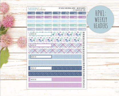 JANUARY Stickers for Happy Planner Classic Horizontal Layout. 2026 Collection. "I's Cold Outside" || HPH