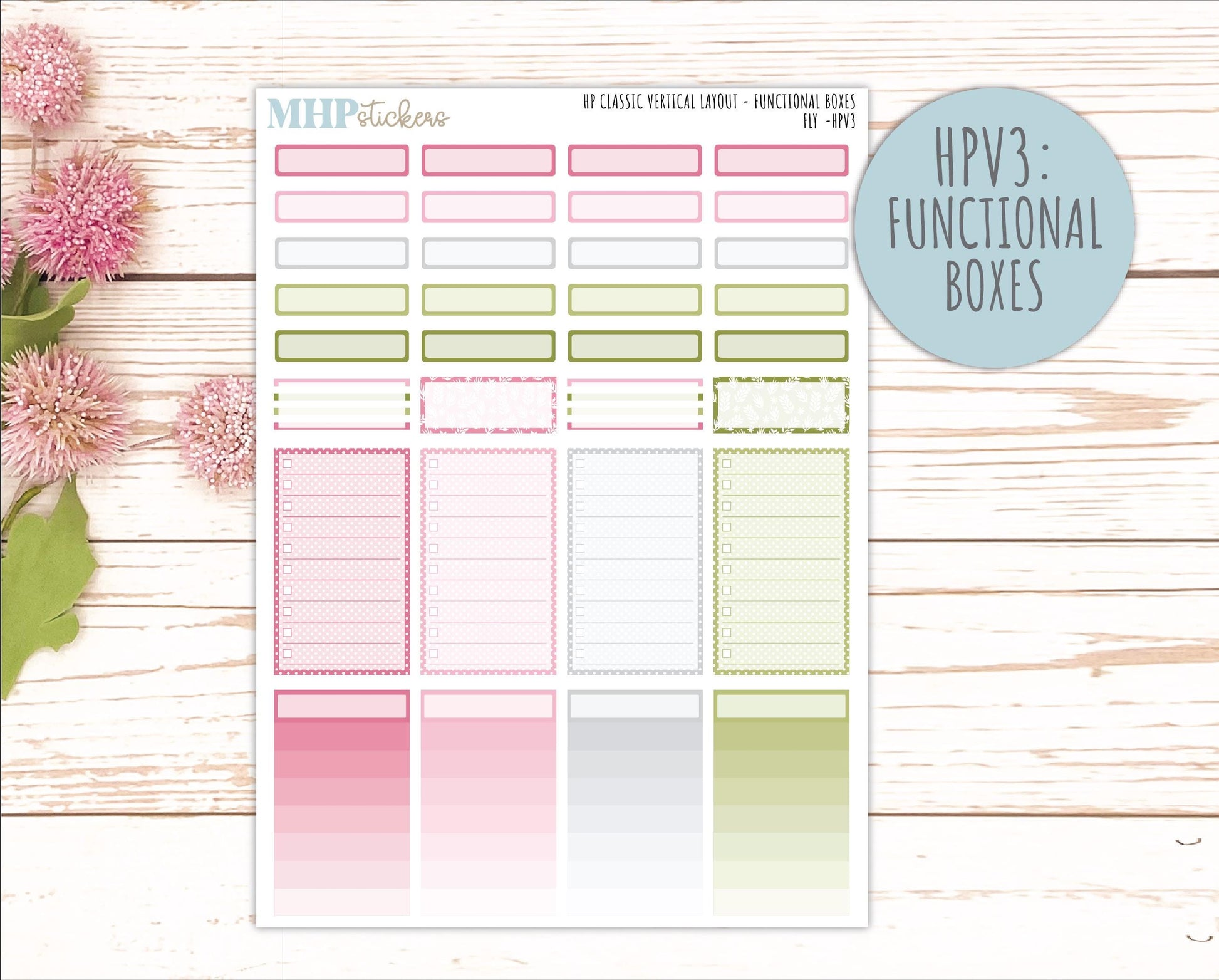 FEBRUARY Stickers for Happy Planner Classic Vertical Layout. 2026 Collection. "Fly" || HPV