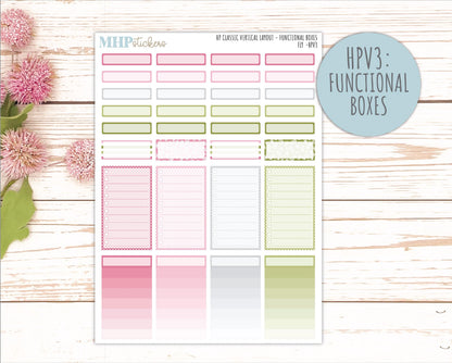 FEBRUARY Stickers for Happy Planner Classic Vertical Layout. 2026 Collection. "Fly" || HPV
