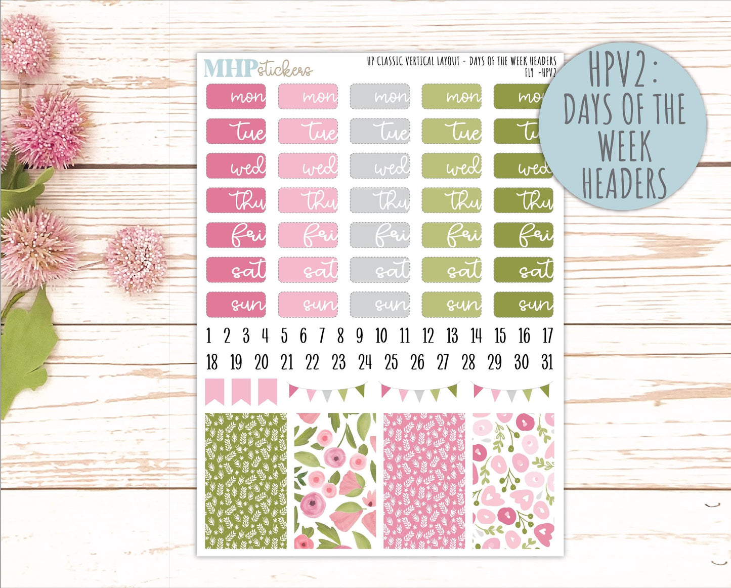 FEBRUARY Stickers for Happy Planner Classic Vertical Layout. 2026 Collection. "Fly" || HPV