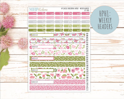 FEBRUARY Stickers for Happy Planner Classic Horizontal Layout. 2026 Collection. "Fly" || HPH
