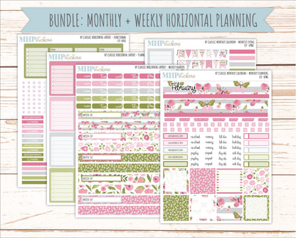 FEBRUARY Stickers for Happy Planner Classic Horizontal Layout. 2026 Collection. "Fly" || HPH