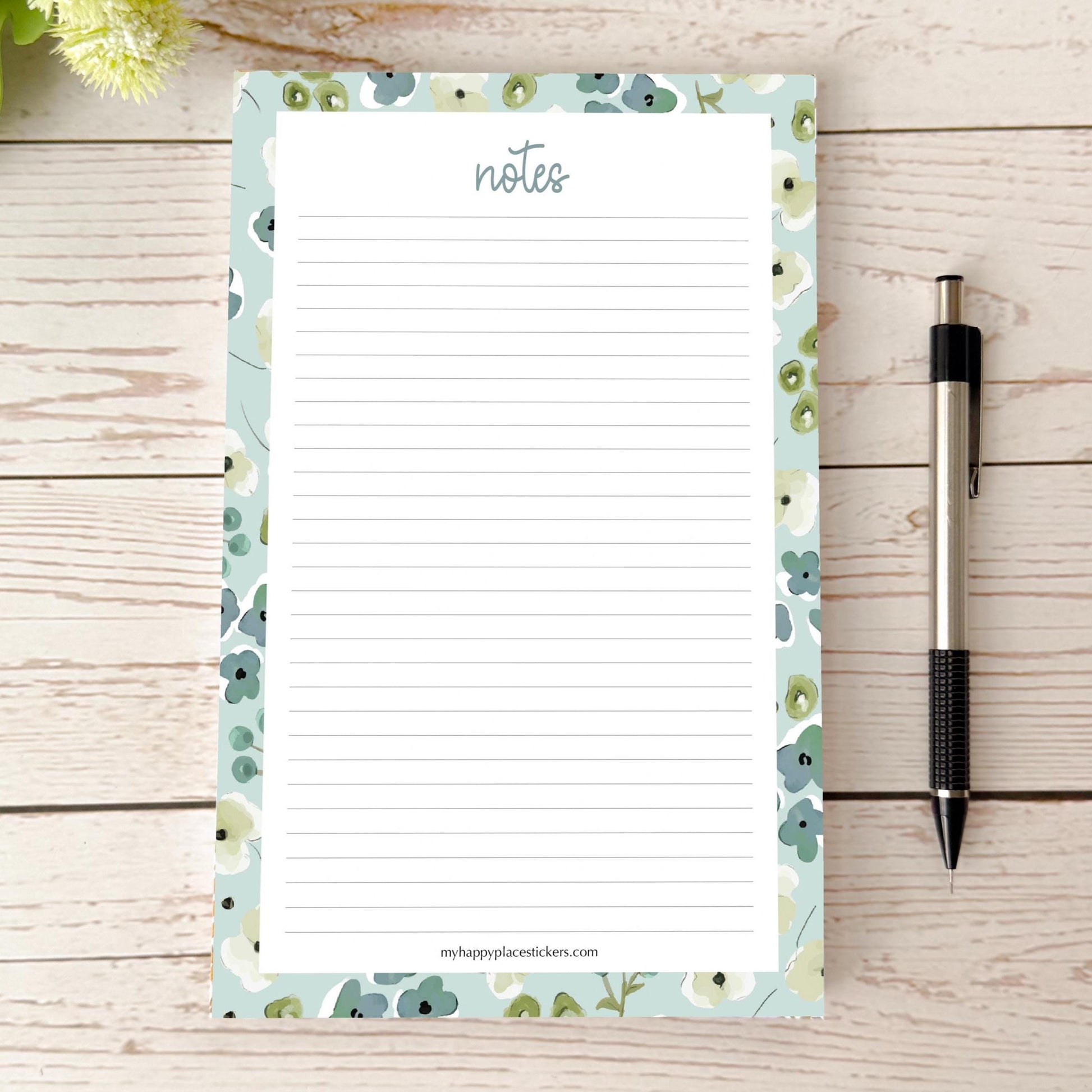 Lined Tear-Off Notepads. Personalized Notepad. "A Little Wild"