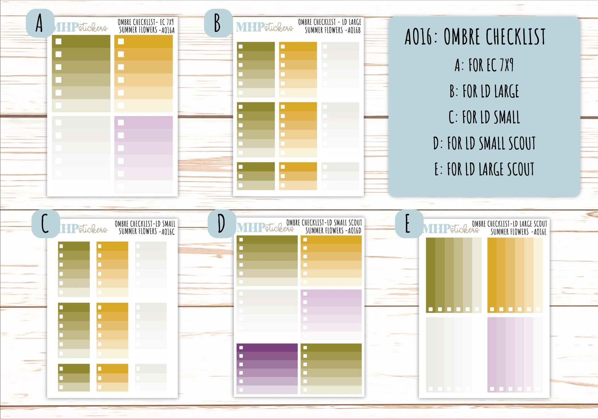 Basic Labels & Habit Trackers. ADD-Ons for Monthly Kits "Summer Flowers" || AOBL