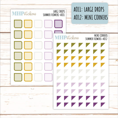 ADD-On's for Monthly Kits "Summer Flowers" || AO