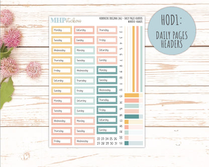 JUNE 2026 Stickers for Hobonichi Techo Original. A6 Planners "Wander" || HO