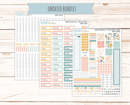 JUNE 2026 Stickers for Hobonichi Techo Original. A6 Planners "Wander" || HO