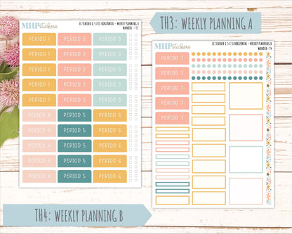 JUNE Stickers for EC Teacher Lesson Planner - Horizontal Layout. 2026 Collection "Wander" || ECTH