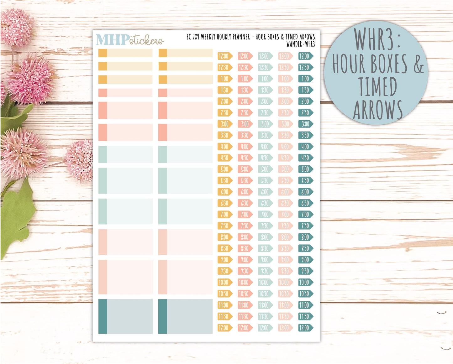JUNE Weekly Hourly Planning Kits for 7x9 Erin Condren Planners. 2026 Collection "Wander" || ECWHR
