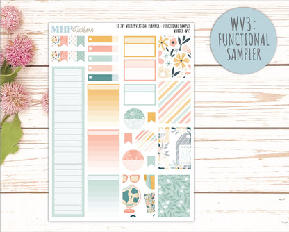 JUNE Weekly Vertical Kits for 7x9 Erin Condren Planners. 2026 Collection "Wander" || ECWV
