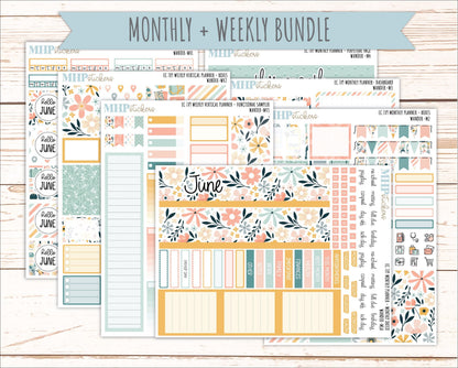 JUNE Weekly Vertical Kits for 7x9 Erin Condren Planners. 2026 Collection "Wander" || ECWV
