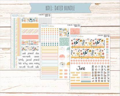 JUNE 2026 Stickers for the Large Rose Laurel Denise Planner. "Wander" || PP