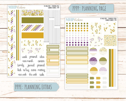 JUNE 2026 Stickers for the Large Rose Laurel Denise Planner. "Summer Flowers" || PP