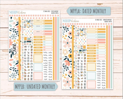 JUNE 2026 Stickers for The Small Rose Laurel Denise Planner. "Wander" || MPP