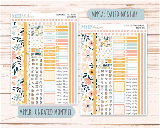 JUNE 2026 Stickers for The Small Rose Laurel Denise Planner. "Wander" || MPP
