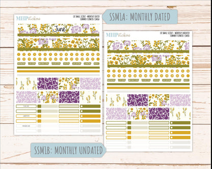 JUNE 2026 Stickers for the Small Scout Planner. For Laurel Denise Planners. "Summer Flowers" ||SS