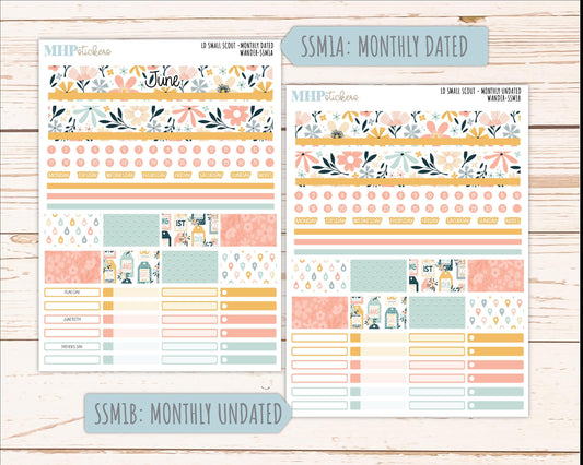 JUNE 2026 Stickers for the Small Scout Planner. For Laurel Denise Planners. "Wander" ||SS
