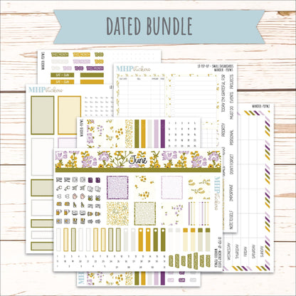 JUNE 2026 Stickers for The Jo, Laurel Denise Planner "Summer Flowers" || POP