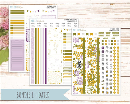 JUNE 2026 Stickers for The Carmen Laurel Denise Planner "Summer Flowers" || C