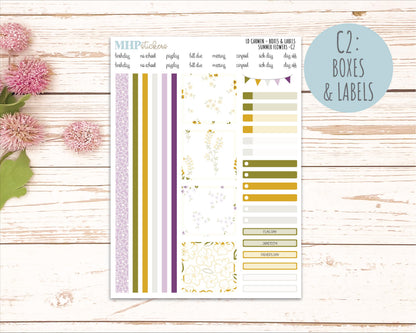 JUNE 2026 Stickers for The Carmen Laurel Denise Planner "Summer Flowers" || C