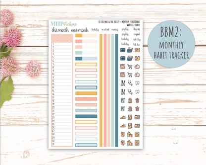 JUNE 2026 Stickers for the Mae & Kristy Laurel Denise Planners "Wander" || BB