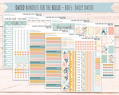 JUNE 2026 Stickers for Large Nancy, Anne, & Billie Planners. Laurel Denise Planners. "Wander" || OG