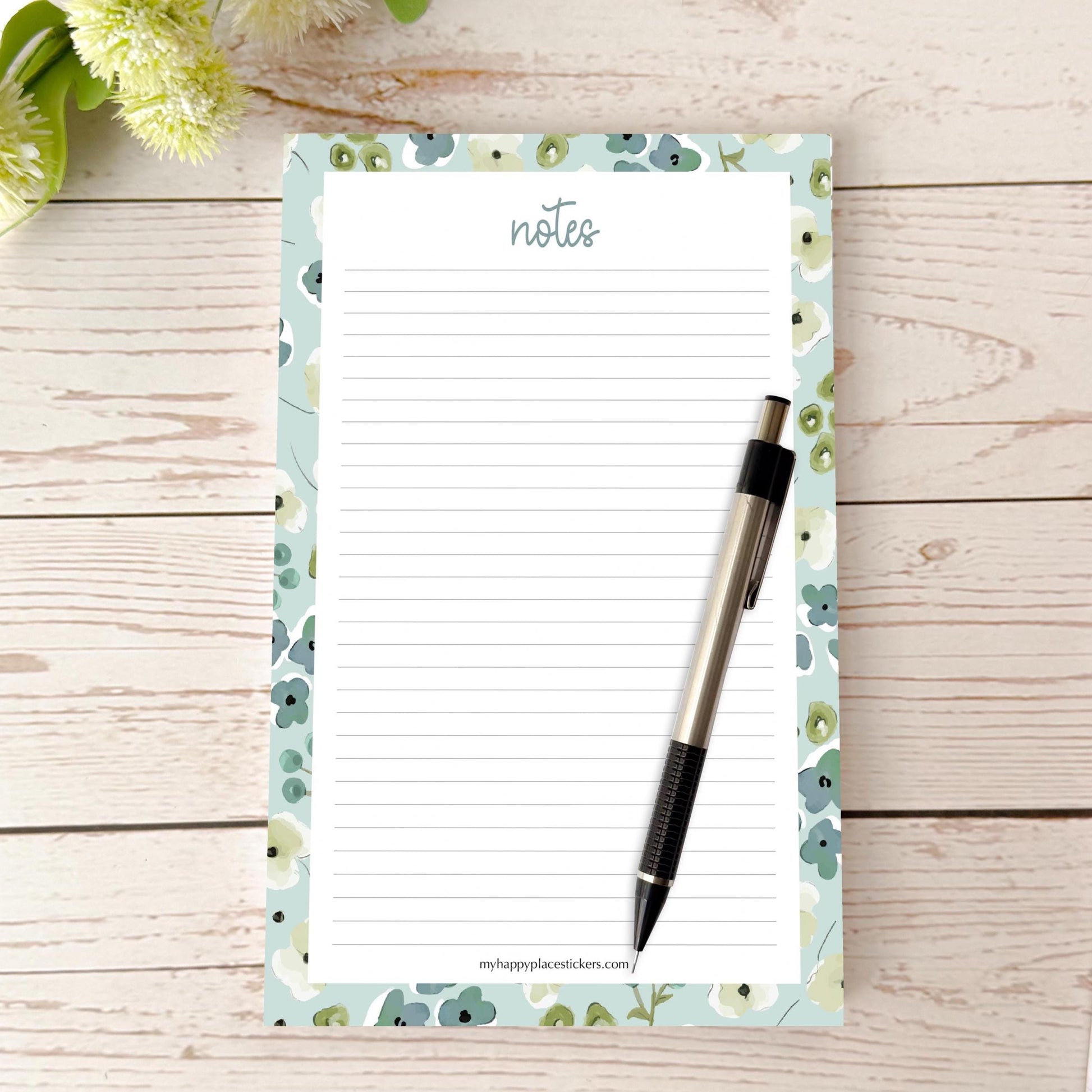Lined Tear-Off Notepads. Personalized Notepad. "A Little Wild"