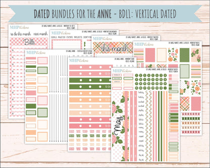 MAY 2026 Stickers for Large Nancy & Anne Planners for Laurel Denise Planners. "Roses" || OG