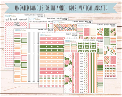 MAY 2026 Stickers for Large Nancy & Anne Planners for Laurel Denise Planners. "Roses" || OG