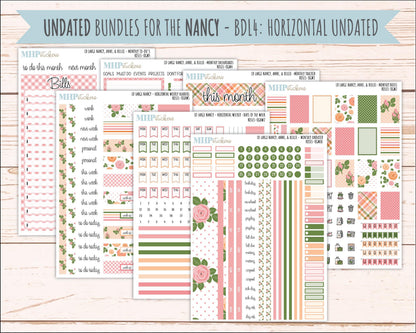 MAY 2026 Stickers for Large Nancy & Anne Planners for Laurel Denise Planners. "Roses" || OG