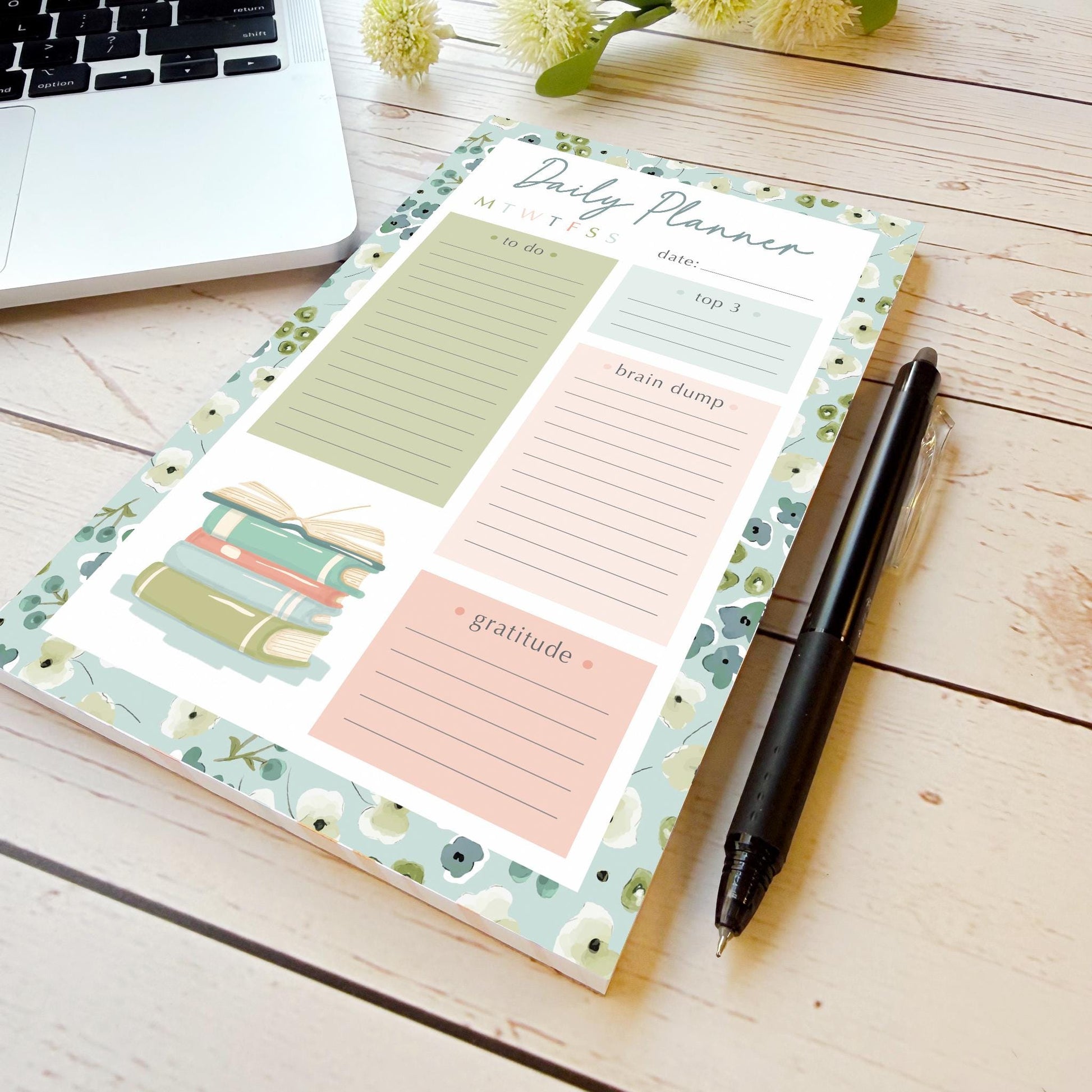 Daily Planner Tear-Off Notepads. Personalized Notepad. "A Little Wild" || NPD